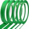 5 Rolls Pinstripe Masking Tape – 1/16", 1/8", 1/4", 1/2", 3/4" Thin Painters Tape for Automotive, DIY, Car, Art, Paint, and Tumblers (Green)